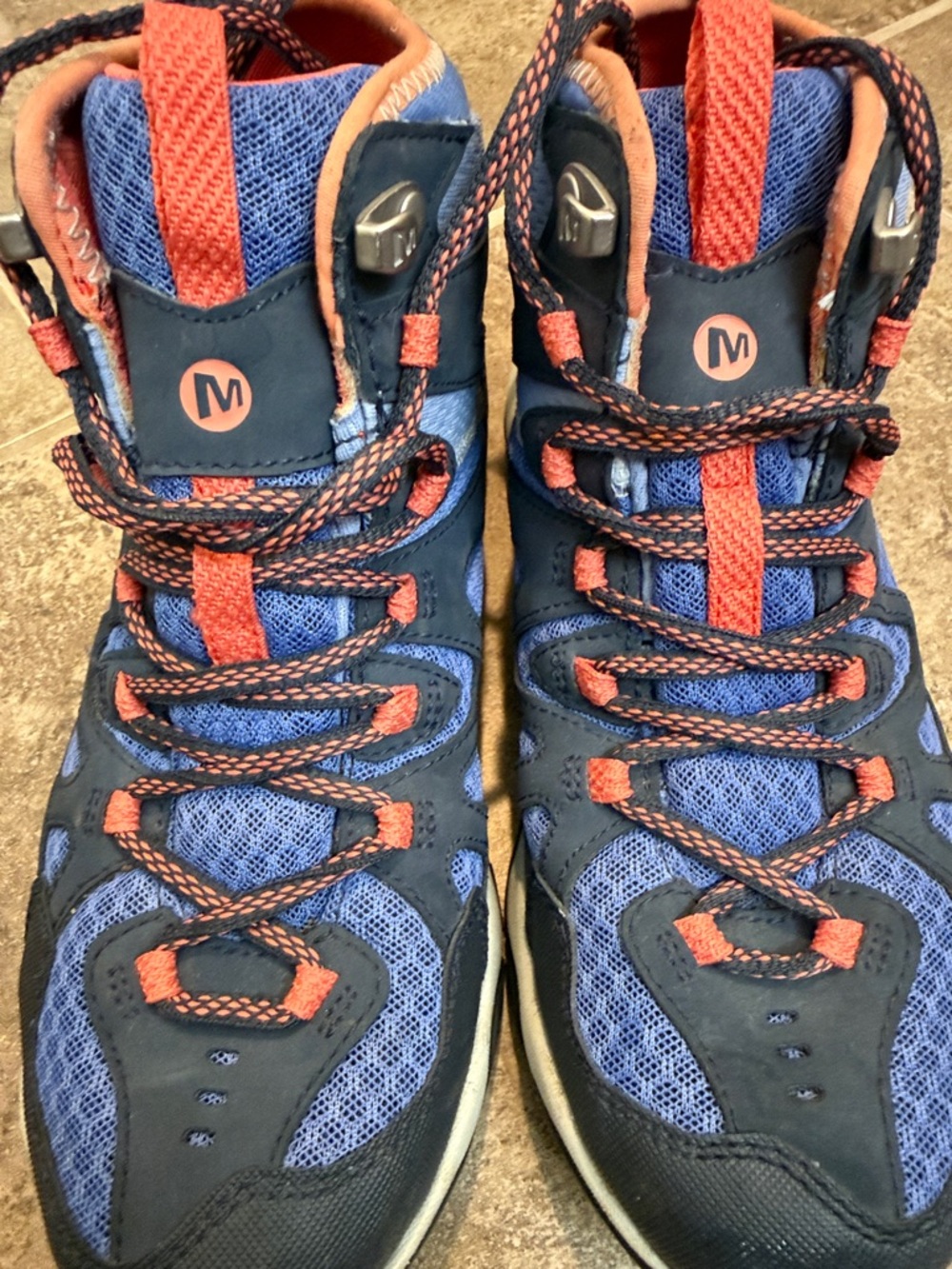Merrell Ebony & Periwinkle High-Top Trail Sneakers